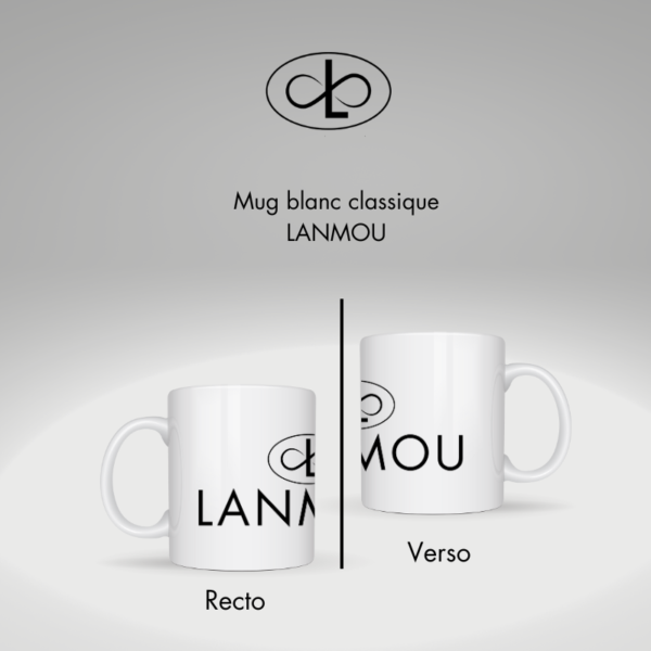 Mug Klasik Lanmou en céramique