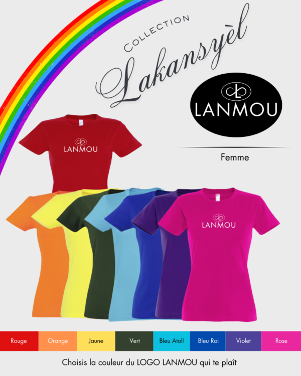 Tee-shirt Femme Lakansyèl Lanmou