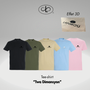 Tee-shirt LANMOU 3D - Twa dimansyon