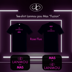 Tee-shirt Fluo Lanmou pou Mas Fuzion