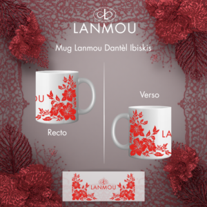 Mug Blanc – Dantèl ibiskis LANMOU