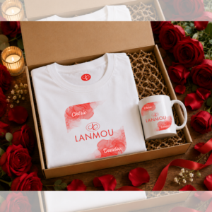 Coffret tee-shirt femme et mug "Manman Lanmou"
