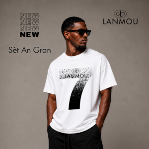 Tee-shirt oversize homme "Sèt An Gran" Lanmou
